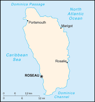 Dominica Map