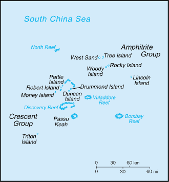 Paracel Islands Map