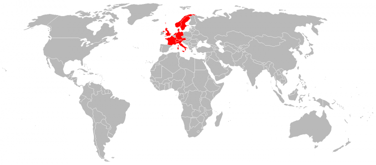 Europe - Countries Visited