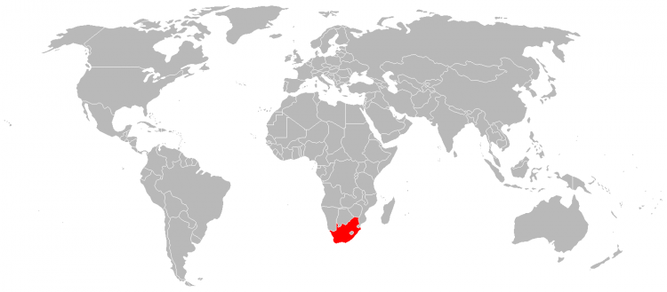 Africa countries visited map
